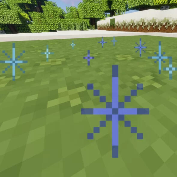 Periwinkle Snowflake EXP Orbs
